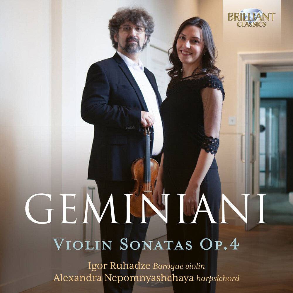 the album cover for Geminiani / Ruhadze / Nepomnyashchaya - Violin Sonatas Op. 4