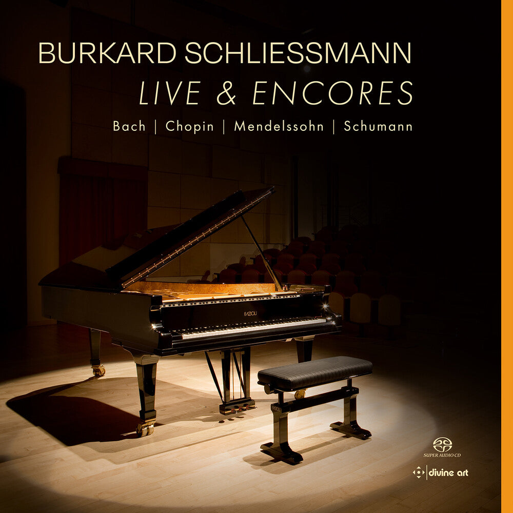 the album cover for J Bach .S. / Chopin / Schumann - Burkard Schliessmann - Live & Encores (Hybr)