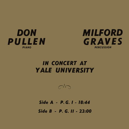 Milford Graves - In Concert At Yale University Vinyl Record