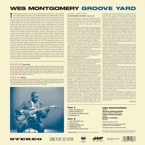 Wes Montgomery - Groove Yard Vinyl Record