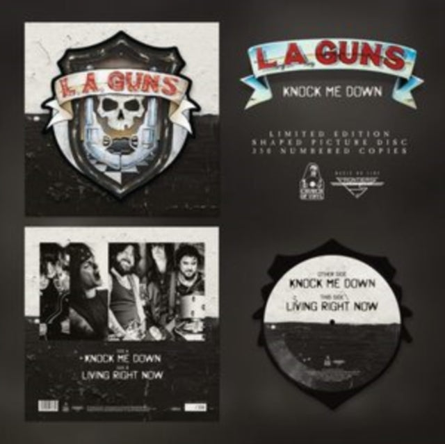 La Guns - Knock Me Down (Shaped Picture Disc) - 12 Inch Vinyl Record