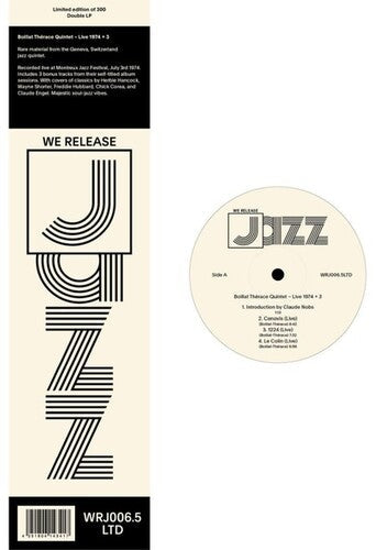 Boillat Therace Quintet - Live 1974 + 3 Vinyl Record