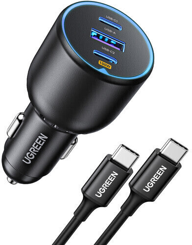 Ugreen 130w 3-port Fast Car Charger Set - Ugreen 130w 3-port Fast Car Charger Set - Special Products