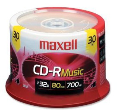 Maxell 625335 Cd-r Music Gold Cd Recordable 30 Pk - Maxell 625335 Cd-r Music Gold Cd Recordable 30 Pk