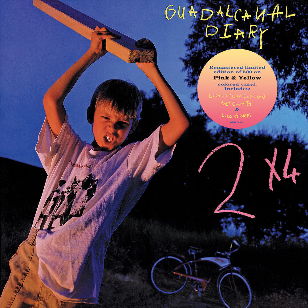 Guadalcanal Diary - 2 X 4 - Pink/Yellow Swirl [Colored Vinyl] (Pnk) (Ylw) Vinyl Record