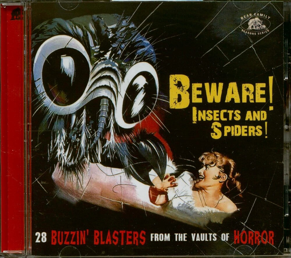 the album cover for Beware Insects & Spiders: 28 Buzzin' Blaster / Var - Beware Insects & Spiders: 28 Buzzin' Blaster / Var