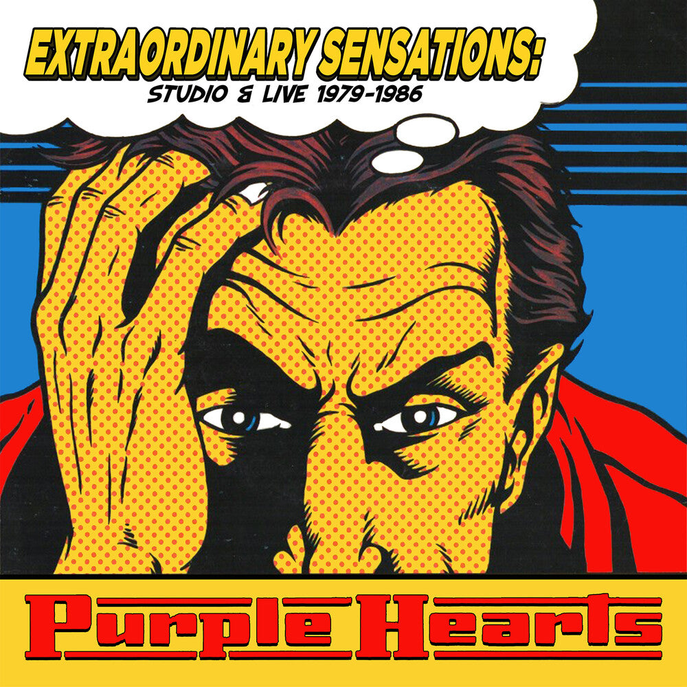 the album cover for Purple Hearts - Extraordinary Sensations: Studio & Live 1979-1986
