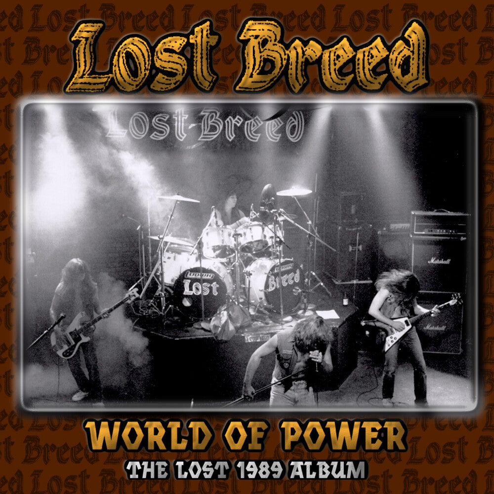 the album cover for Lost Breed - World of Power - Lost 1989 Album