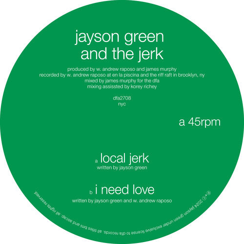 Local Jerk / I Need Love Vinyl Record