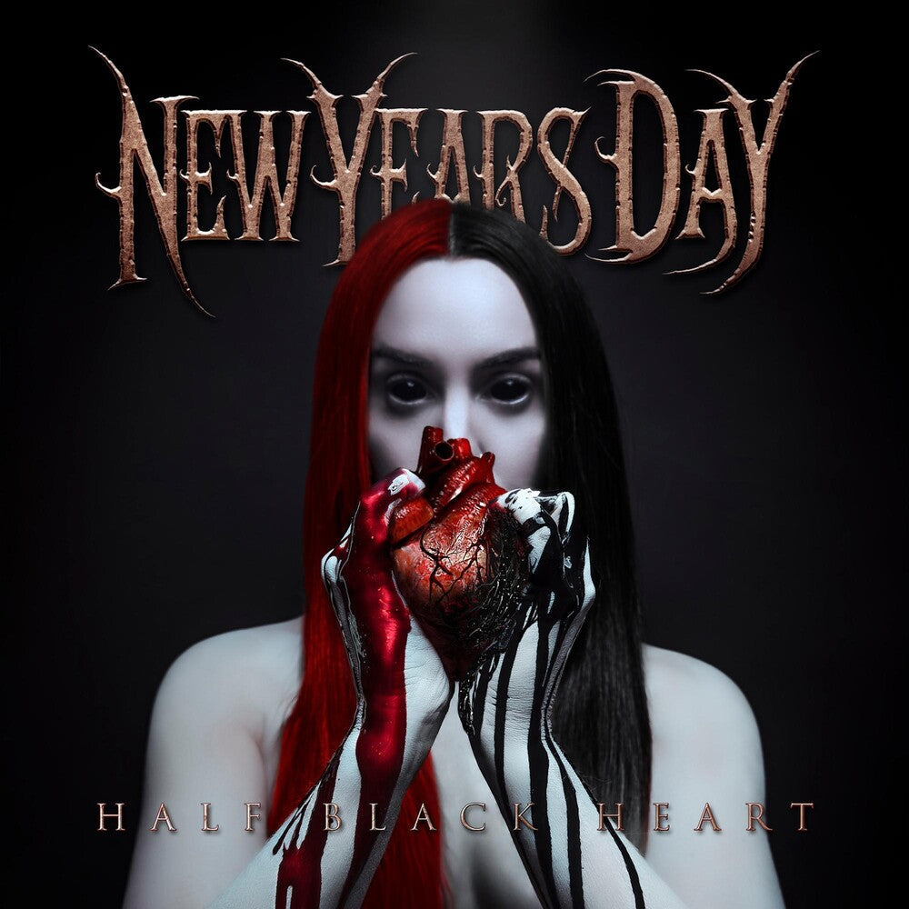 New Years Day - Half Black Heart [Opaque Silver LP] Vinyl Record