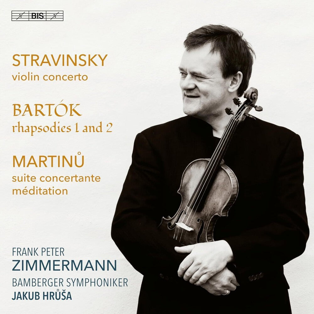 the album cover for Bartok / Martinu / Zimmermann - Works For Violin & Orchestra (Hybr)