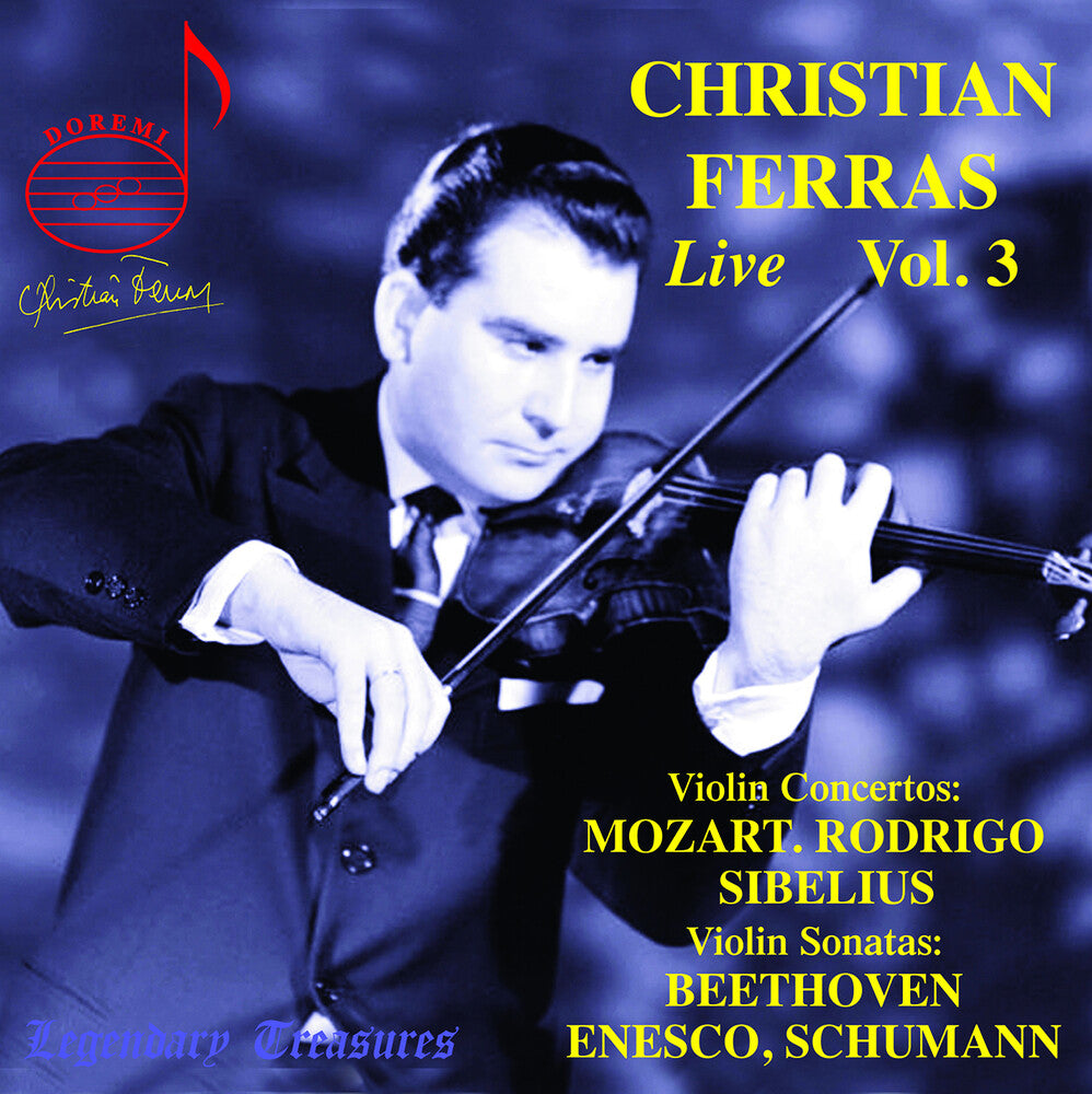 the album cover for L Beethoven .V. / Enesco / Scarlatti Orchestra - Christian Ferras Live Vol. 3