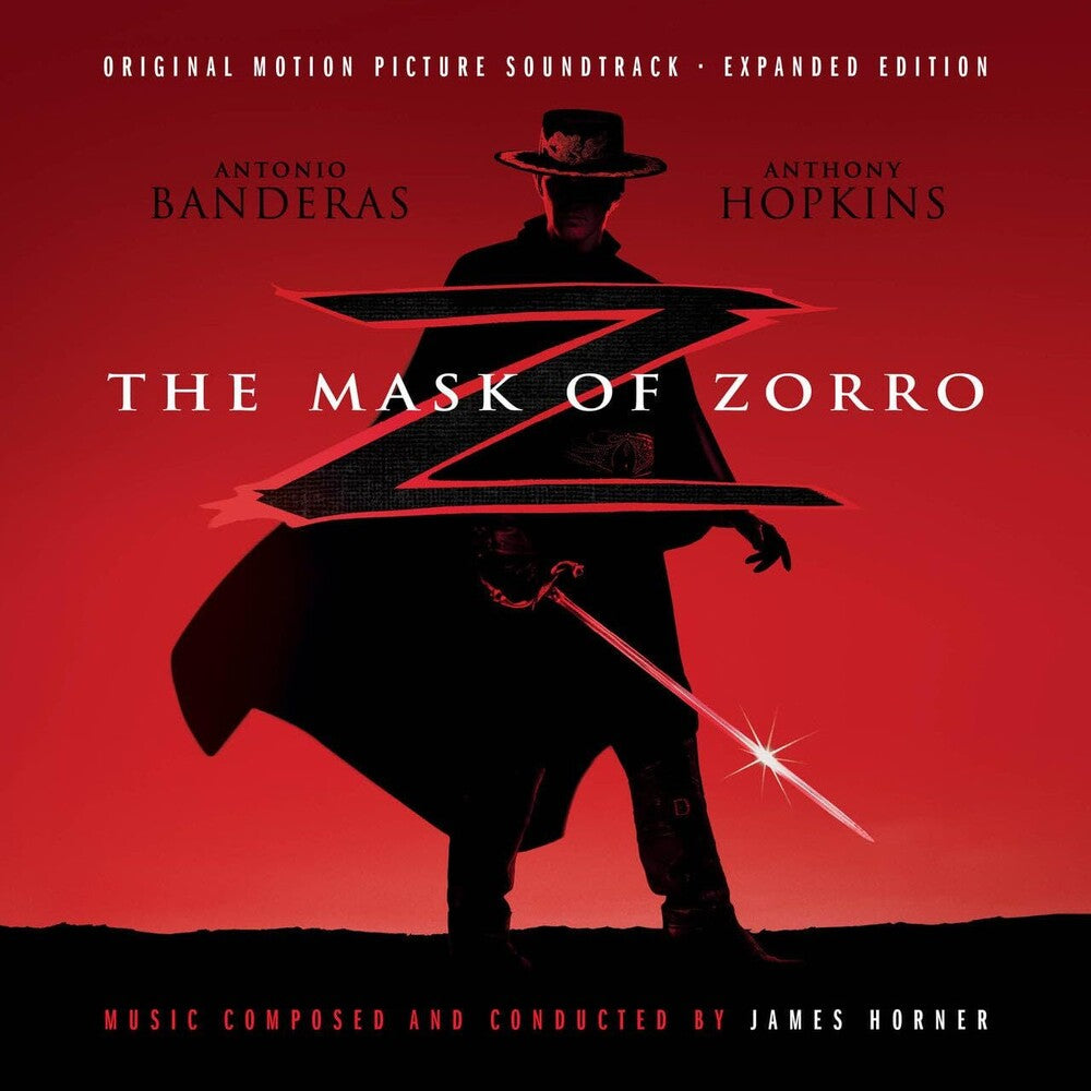 the album cover for James Horner  (Exp) (Rmst) (Ita) - Mask Of Zorro - O.S.T. (Exp) [Remastered] (Ita)