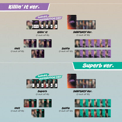 P1Harmony - 1ST ALBUM : Killin' It - Superb Ver. Music CD