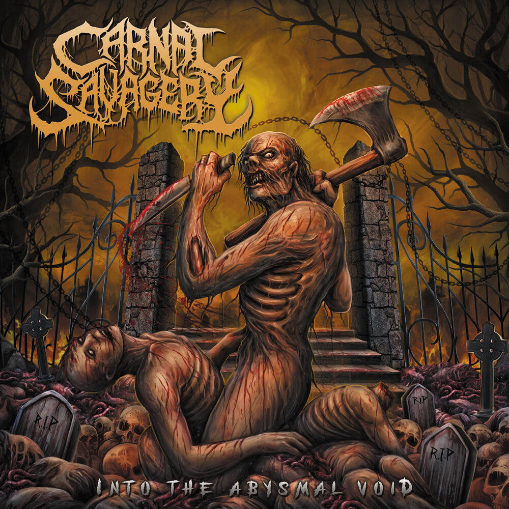 Carnal Savagery - Into The Abysmal Void [Colored Vinyl] [Clear Vinyl] [Limited Edition] (Ylw) Vinyl Record