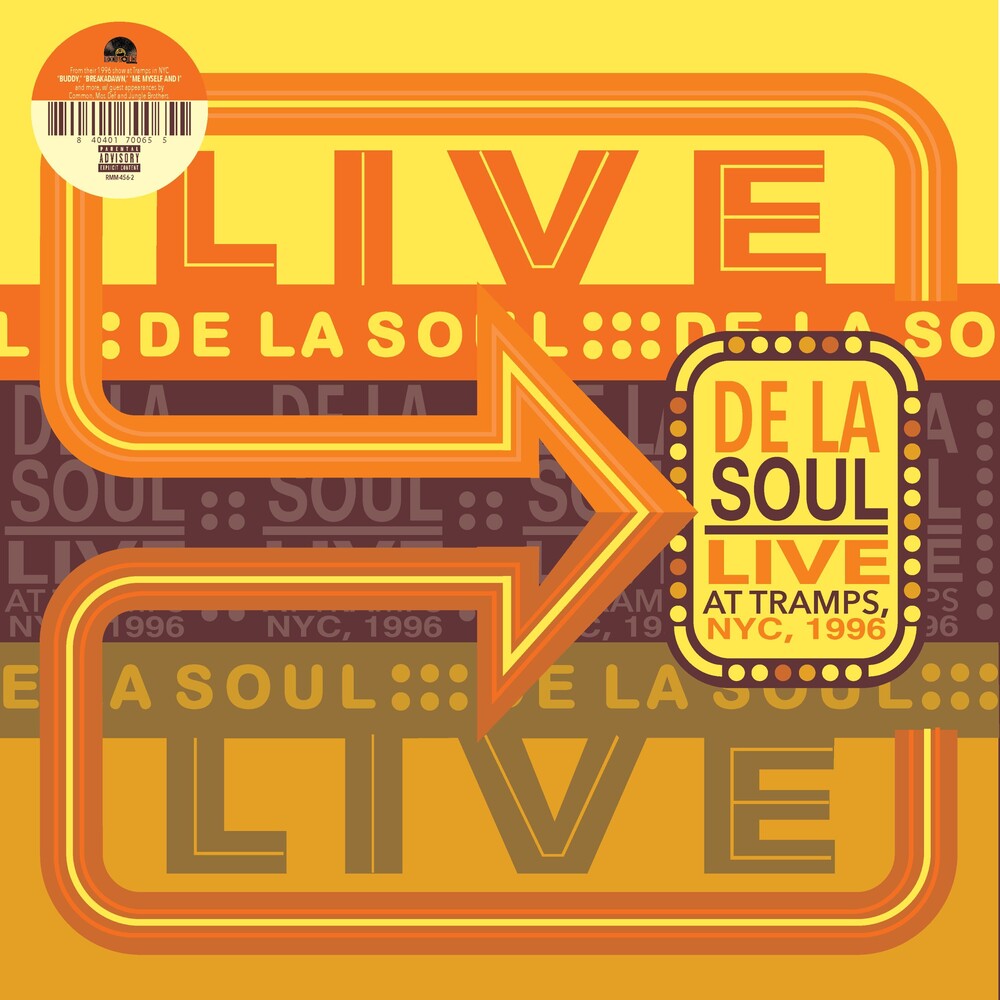 the album cover for De La Soul - Live At Tramps Nyc 1996 (Rsd) [Record Store Day] 