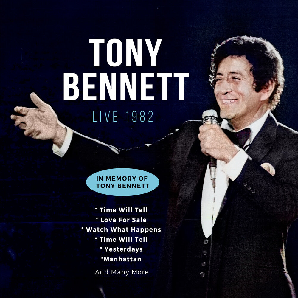 the album cover for Tony Bennett - Live 1982