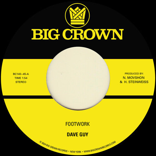 Dave Guy - Footwork B/W Morning Glory Vinyl Record