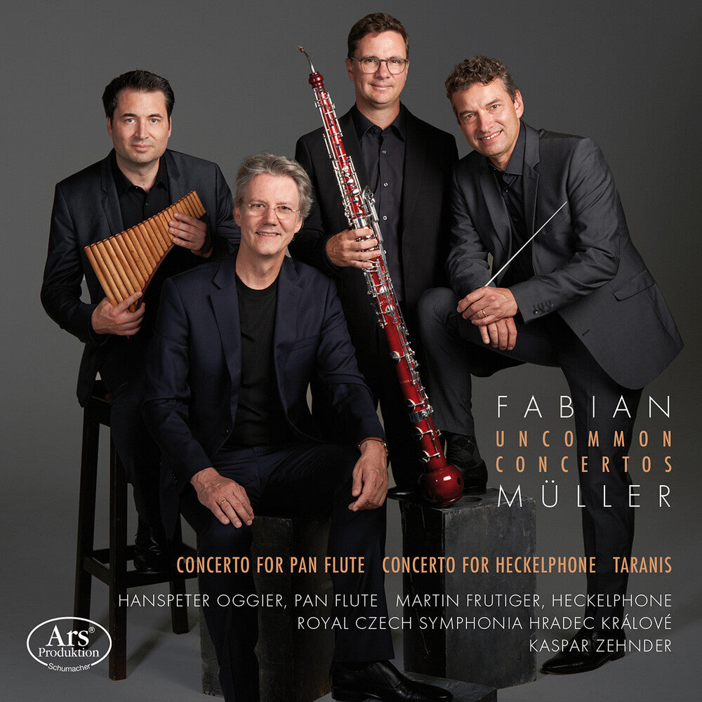 the album cover for Muller / Oggier / Zehnder - Uncommon Concertos