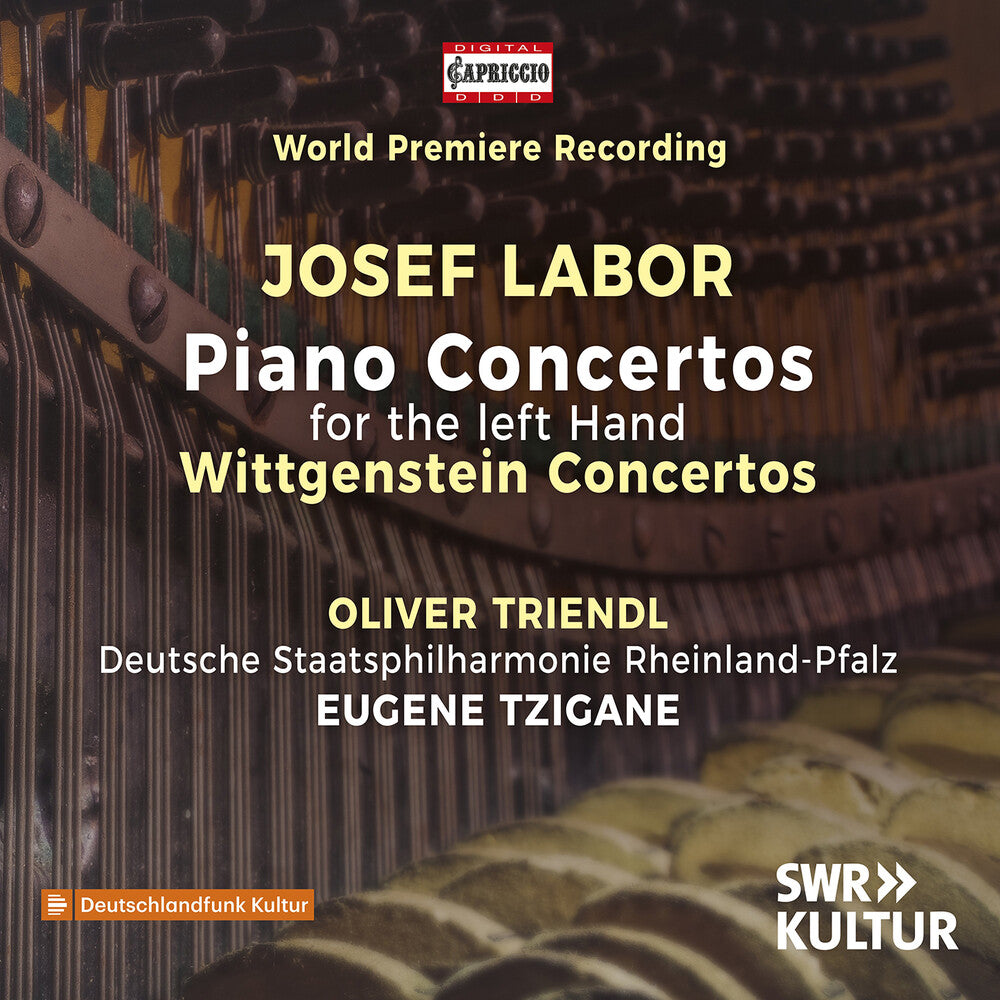the album cover for Labor / Triendl - Left Hand Piano Concertos Wittgenstein Concertos