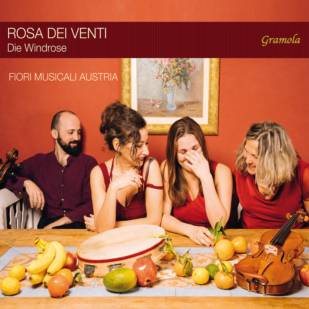 the album cover for Barbella / Cimarosa / Pergolesi / Brecelj - Rosa Dei Venti - Baroque & Traditional Music From