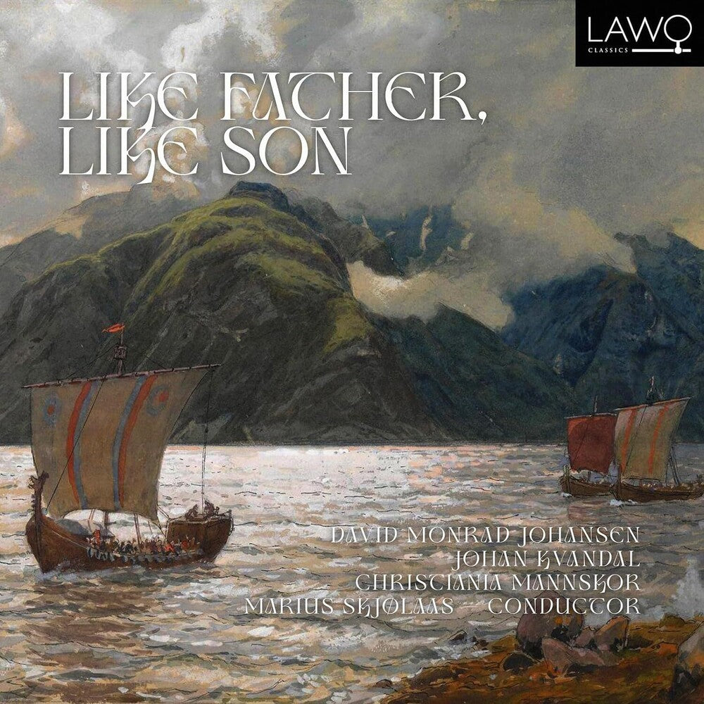 the album cover for Johansen / Kvandal / Mannskor - Like Father Like Son