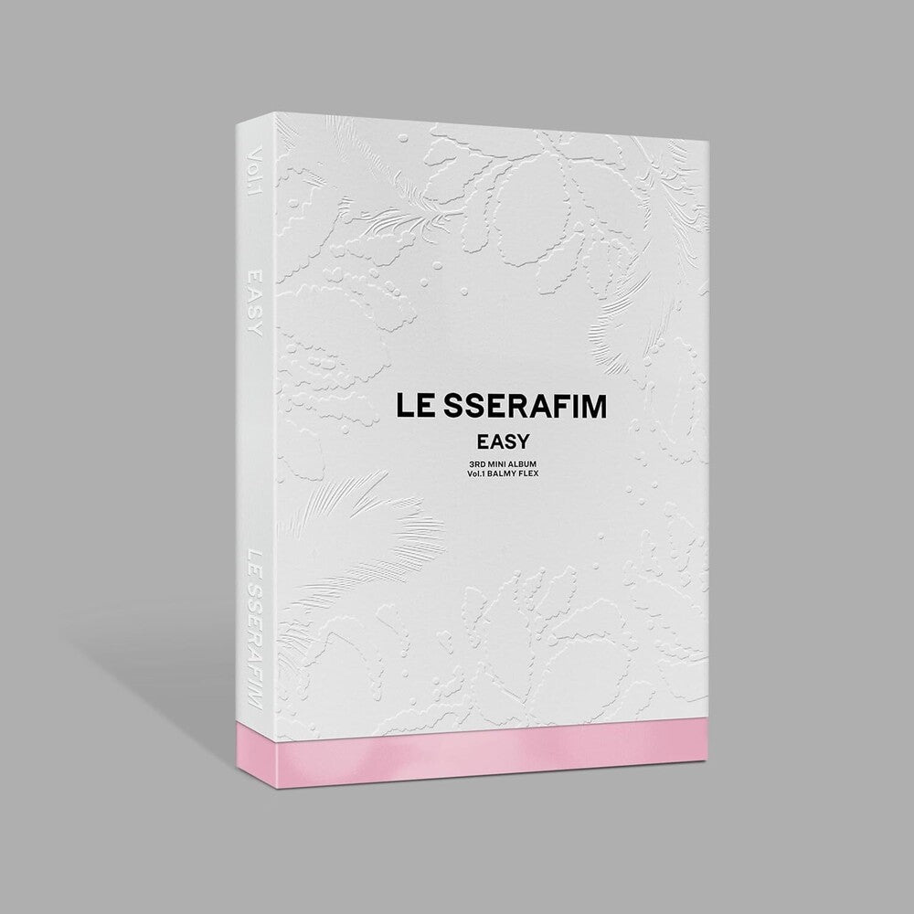 the album cover for LE SSERAFIM - 3rd Mini Album 'EASY' [BALMY FLEX CD]