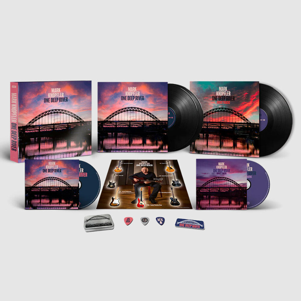 the album cover for Mark Knopfler - One Deep River (W/Cd) (Box) (Bonus Track) [Deluxe]