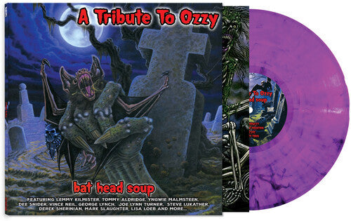 Various Artists - Bat Head Soup - A Tribute To Ozzy (Various Artists) Purple Marble Vinyl Record