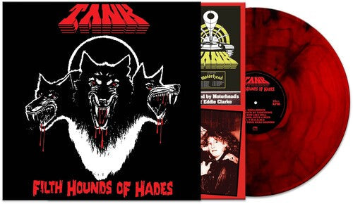 Tank - Filth Hounds Of Hades - Red Marble Vinyl Record