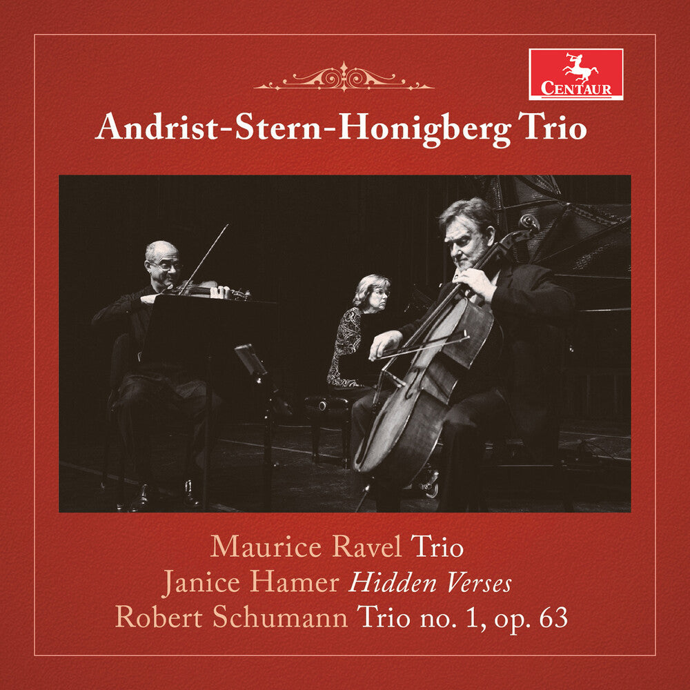 the album cover for Hamer / Schumann / Andrist-Stern-Honigberg Trio - Trio No. 1, Op. 63 Hamer: Hidden Verses