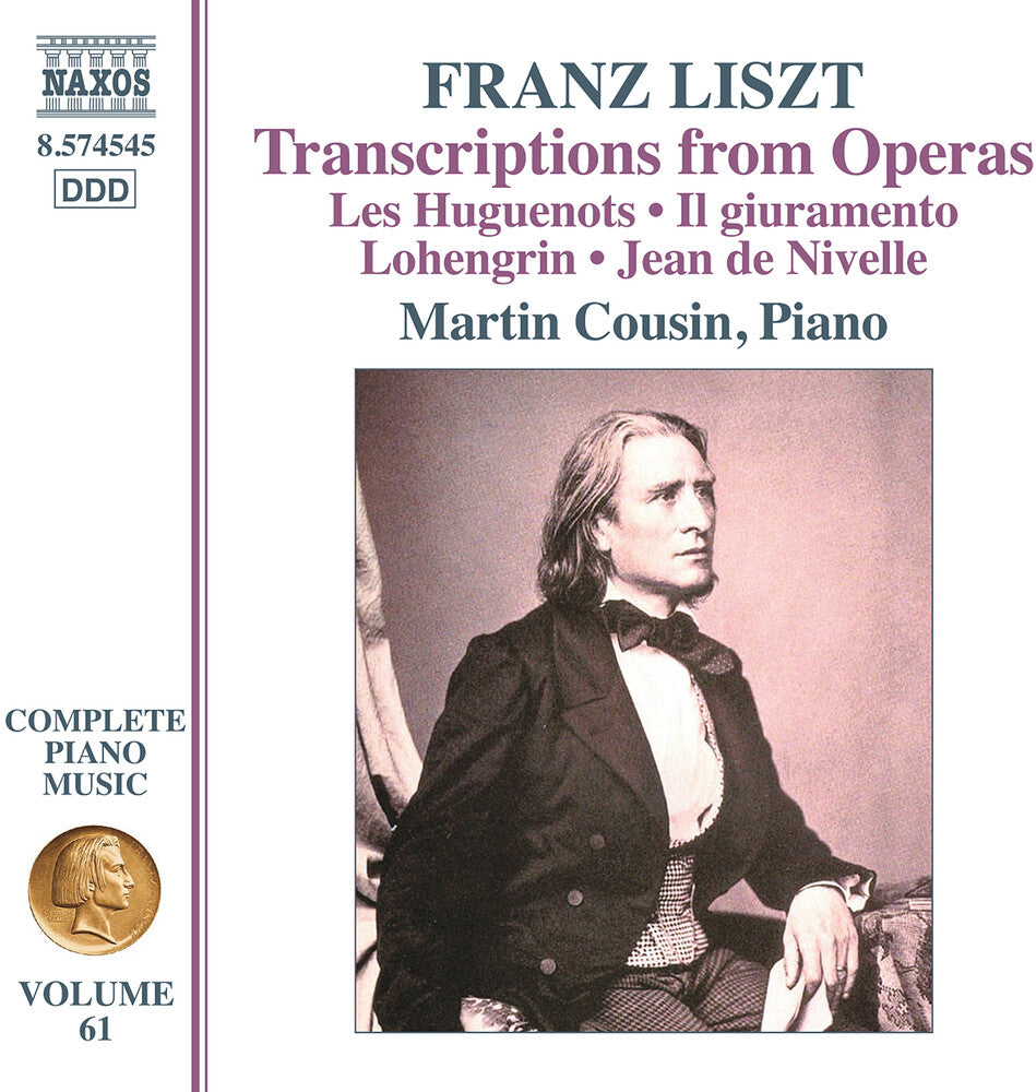 the album cover for Liszt / Cousin - Complete Piano Music Vol. 61 - Opera Transcription