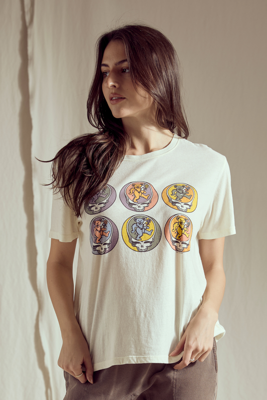 Grateful Dead Six Bears Womens Tee Shirt Officially Licensed