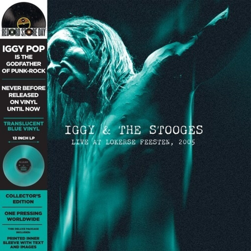 Iggy & Stooges - Live At Lokerse Feesten 2005 (Rsd) (Blue) [Colored Vinyl] Vinyl Record