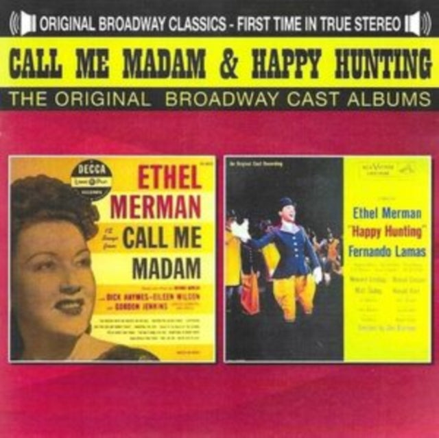 Various Artists - Call Me Madam & Happy Hunting Ethel Merman (2CD) (Original Cast Recording) Music CD