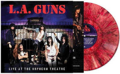 L.A. Guns - Live At The Orpheum Theatre - Red Marble Vinyl Record