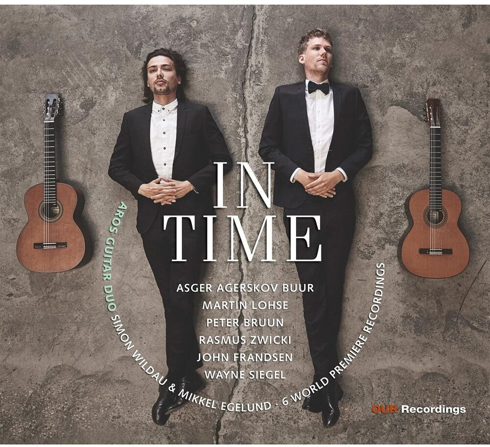 the album cover for Bruun / Frandsen / Aros Guitar Duo - In Time