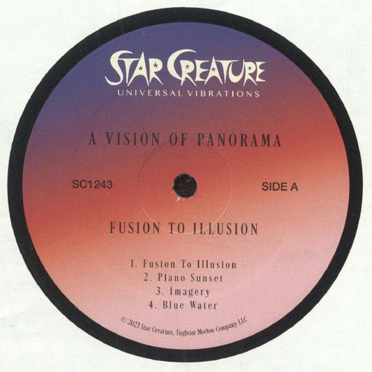 the album cover for A Vision of Panorama - Fusion To Illusion