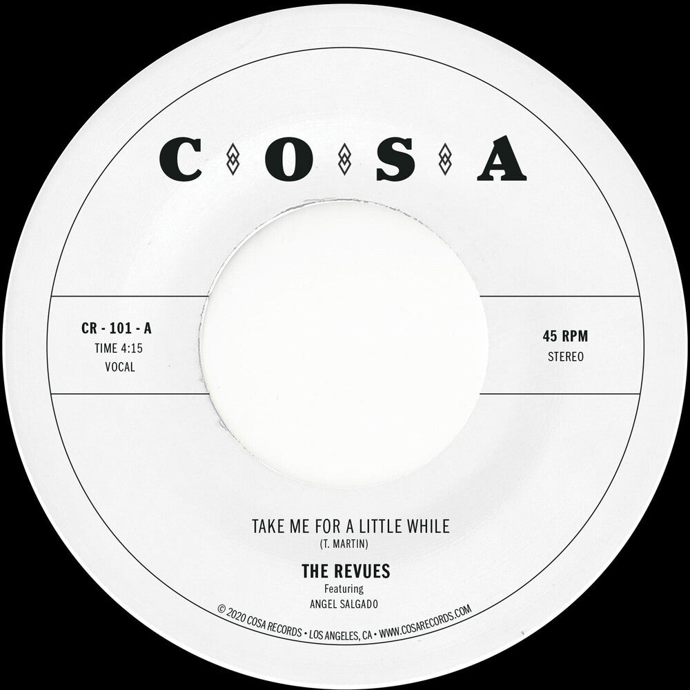the album cover for Revues - Take Me For A Little While