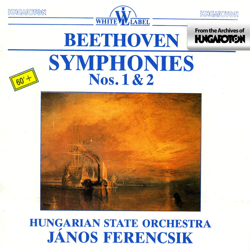 the album cover for Beethoven / Hungarian State Orchestra / Ferencsik - Symphonies Nos 1 & 2