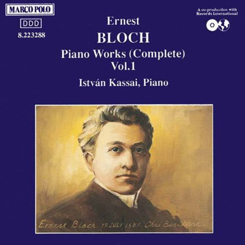 the album cover for Bloch / Kassai - Piano Works 1