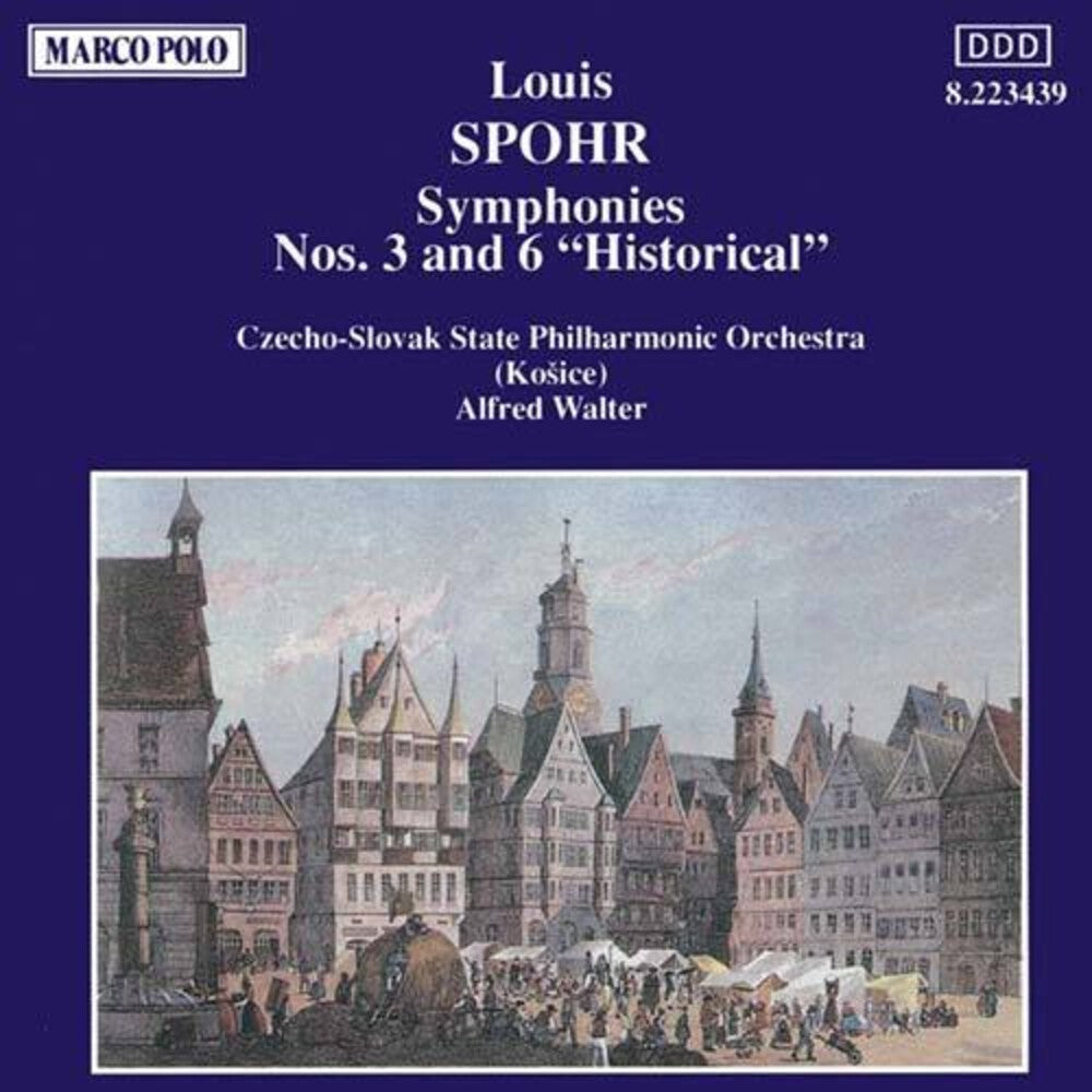 the album cover for Spohr / Walter / Cssr State Philharmonic - Symphonies 3 & 6