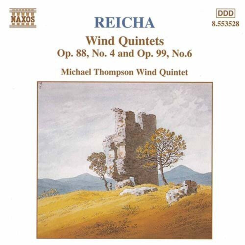 the album cover for Michael Thompson Wind Quintet - REICHA: Wind Quintets, Op. 88, No. 4 And Op. 99, No. 6