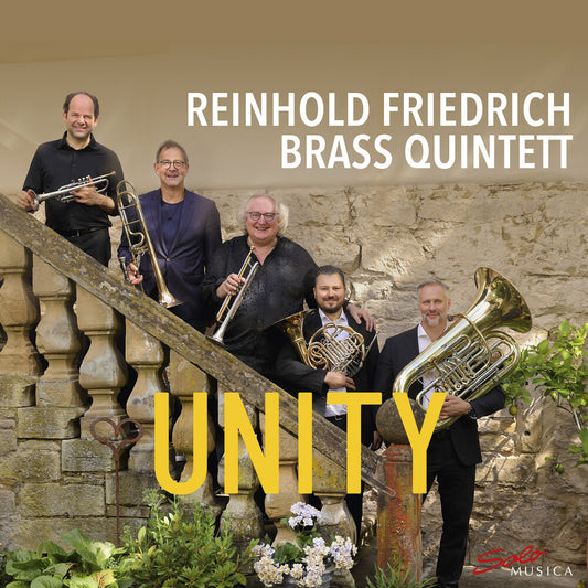 the album cover for Arnold / Ewald / Reinhold Friedrich Brass Quintett - Unity