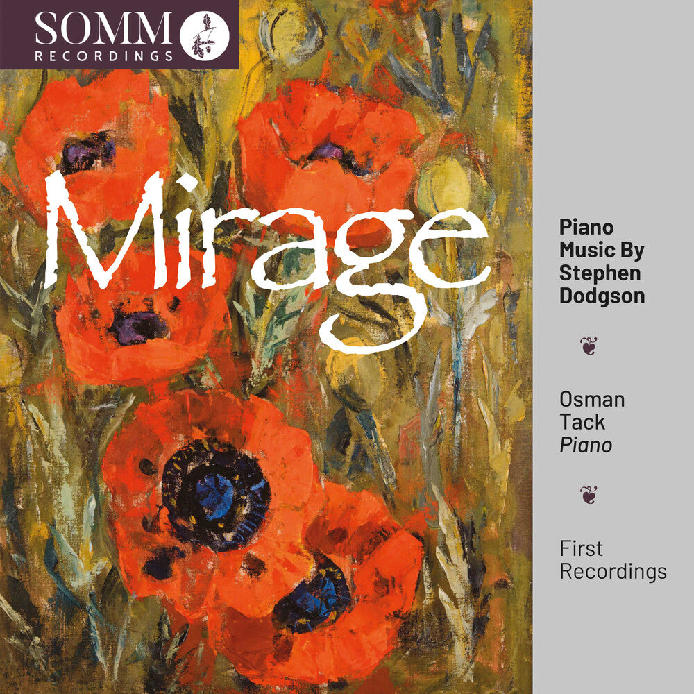 the album cover for Dodgson / Tack - Mirage - Piano Music