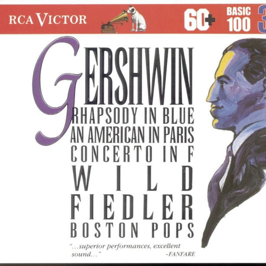 the album cover for Arthur Fiedler - Rhapsody In Blue / American In Paris