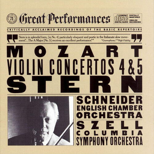 Mozart / Stern / Szell / Eco - Violin Concerti 4 & 5 - Music CD