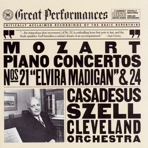 Mozart / Casadesus / Szell / Cleveland Orchestra - Piano Concerti 21 & 24 - Music CD