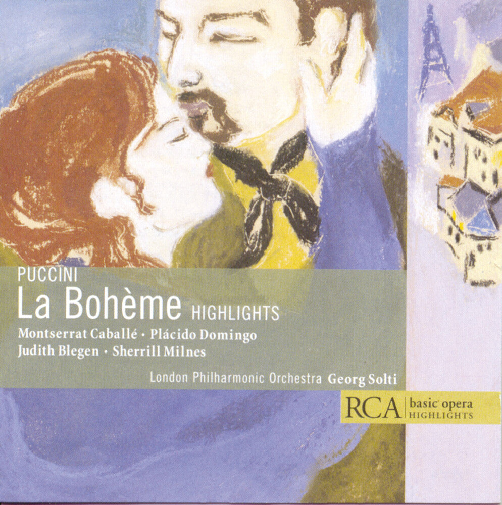 the album cover for Sir Georg Solti - La Boheme [Highlights]