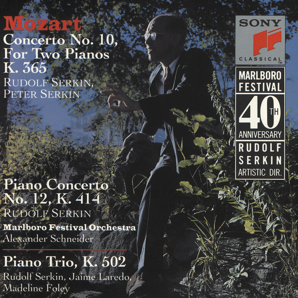 the album cover for Rudolf Serkin - Concerto 10 For 2 Pianos / Piano Trio, K. 502
